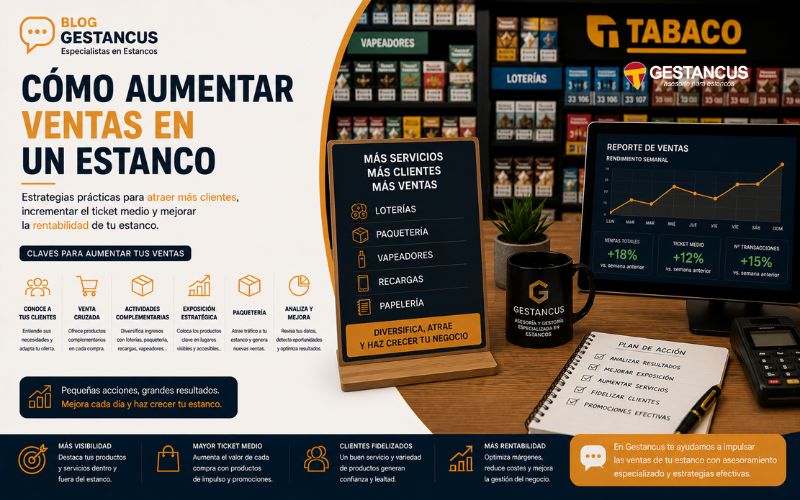 Cómo aumentar ventas en un estanco