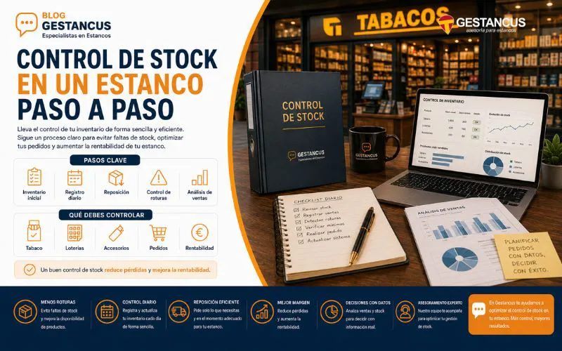 Control de stock en un estanco paso a paso
