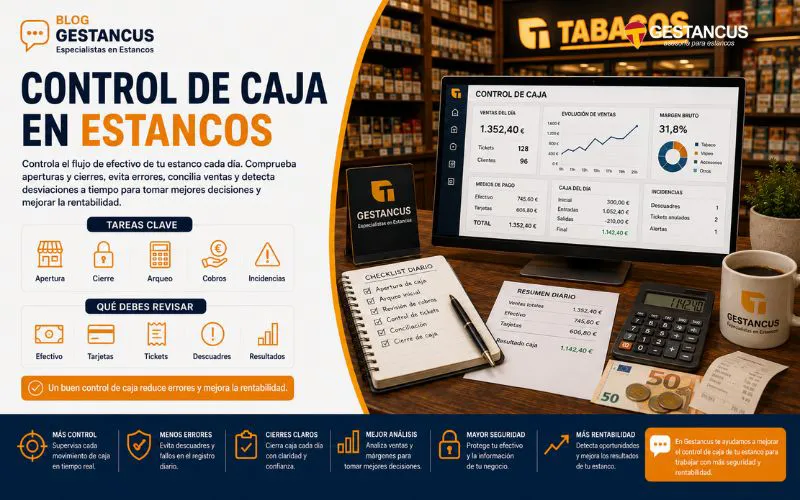 Control de caja en estancos