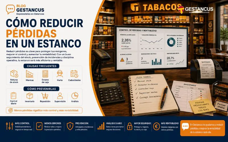 Cómo reducir pérdidas en un estanco