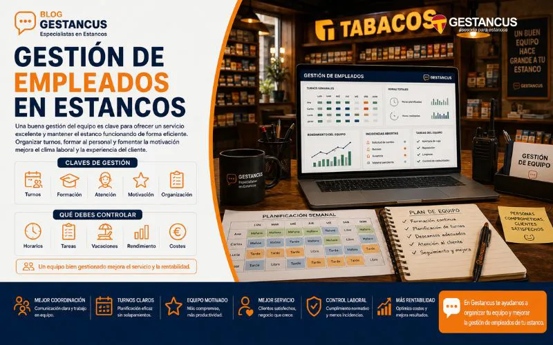 Gestión de empleados en estancos
