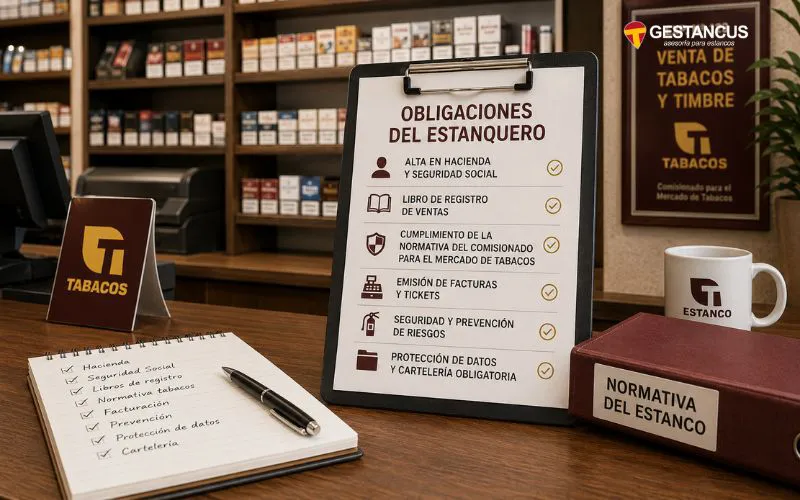Obligaciones iniciales del estanquero