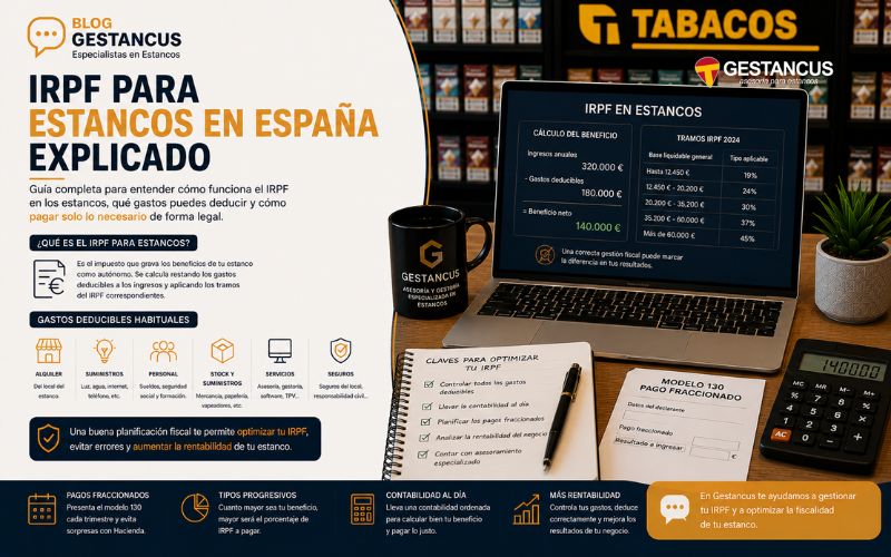 IRPF para estancos en España explicado