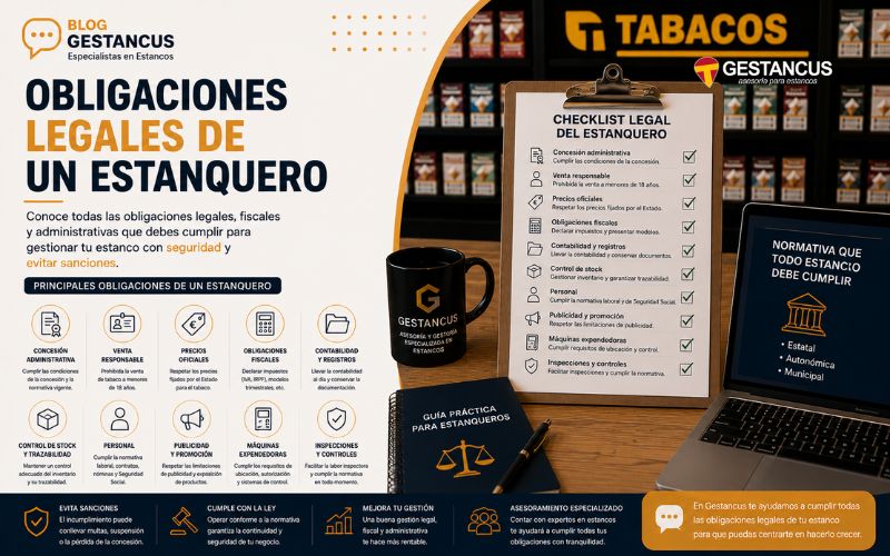 Obligaciones legales de un estanquero