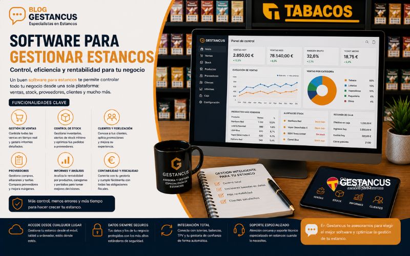 Software para gestionar estancos. ¿Cuál elegir? Software para gestionar estancos